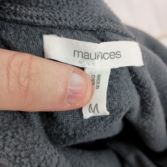 2/$30 Gray MAURICES Half-Zip Women's Fleece Pullover (#1,304) - Picture 2 of 7